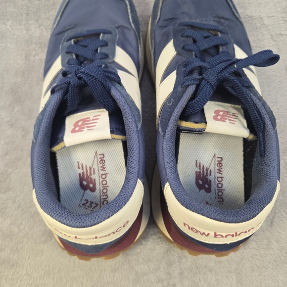New Balance 237 Navy Blue Cream Burgundy Mens Sneakers MS237CM Size 8.5 - Picture 7 of 11
